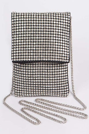 Rhinestone Rectangular Clutch