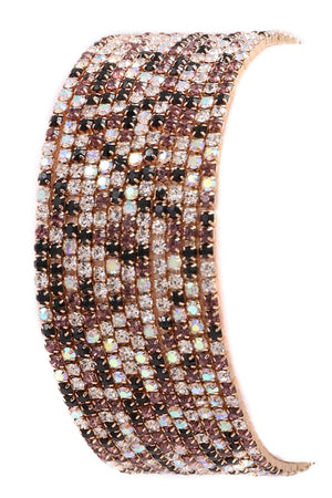 Rhinestone stretch bracelet set