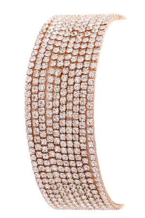 Rhinestone stretch bracelet set