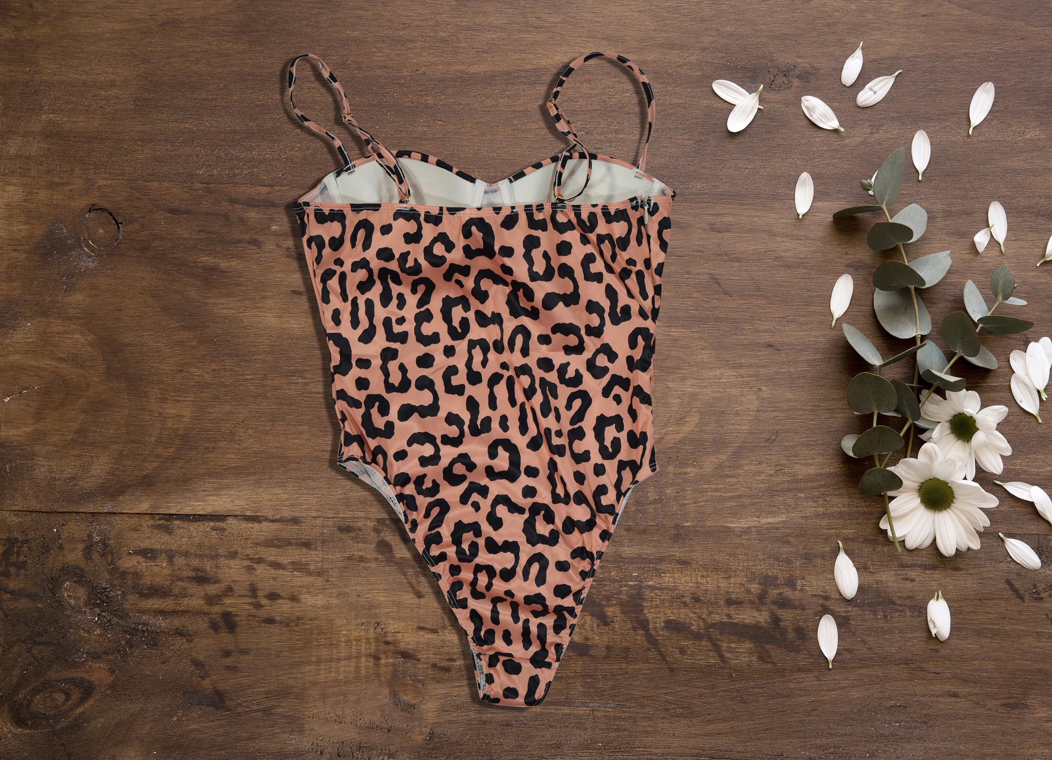 JOY SATIN LEOPARD BODYSUIT