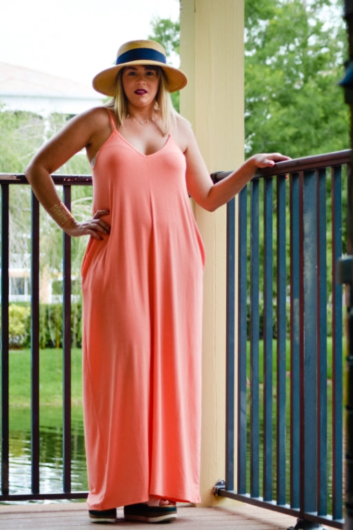 SOLID MAXI DRESS